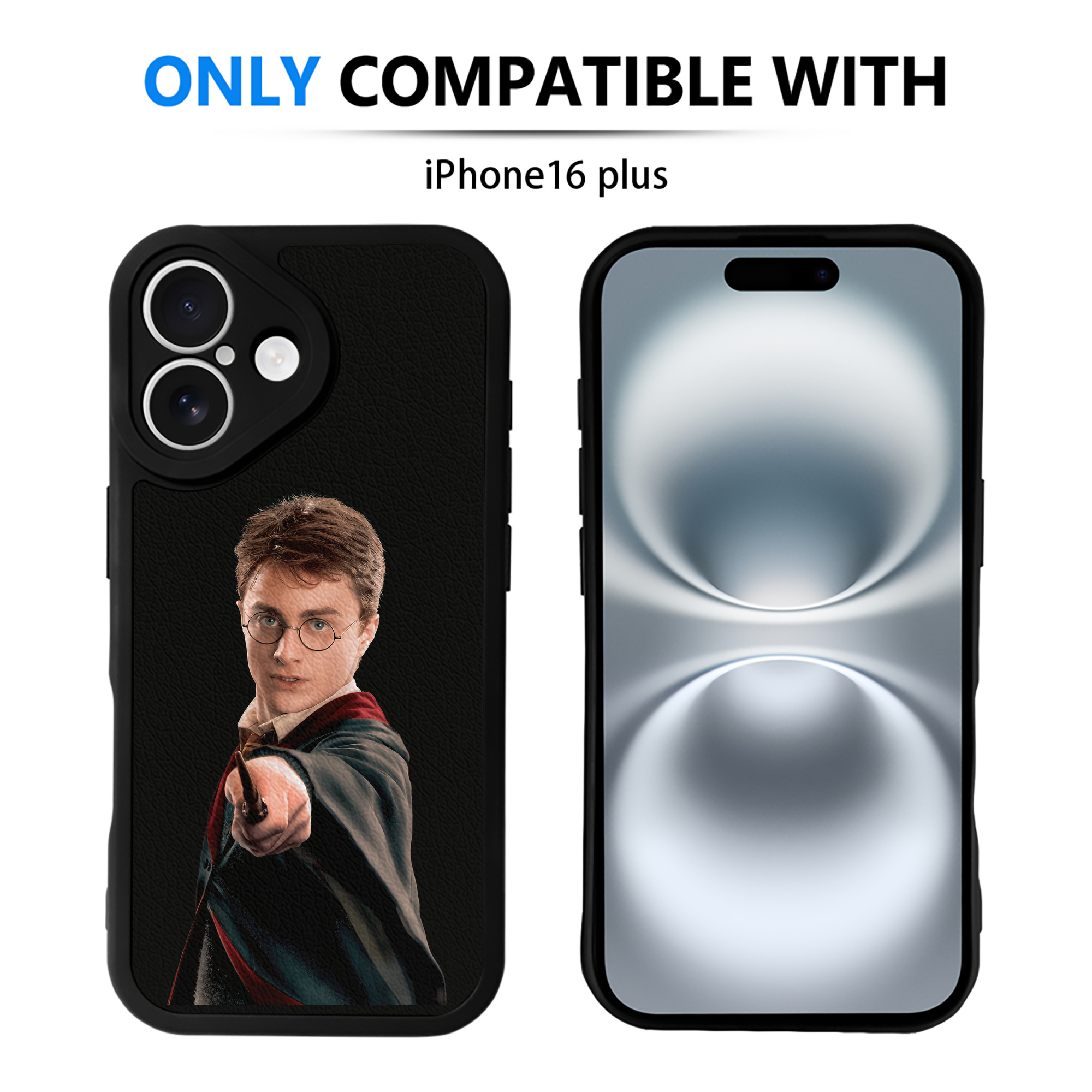 （画像用） Harry Potter ハリー・ポッターシリーズ 【iPhone 16シリーズ対応】シリコンスマホケース（レザー調） 材質：シリコン